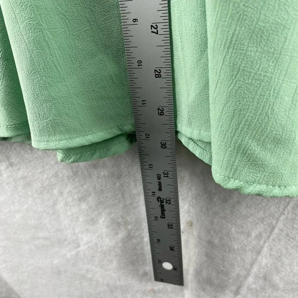 Lulus Mini Dress Women's L Mint Green Fit Flare Spaghetti Straps Halter Stretch - Picture 4 of 10